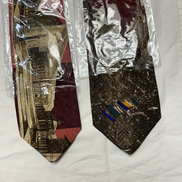 Claude Montana Other - 2-New 1980’s Vintage Claude Montana Italian Print 100% Silk Ties Made in Italy